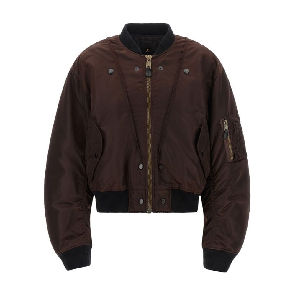 Maison Margiela Brown Polyamide Women's Bomber